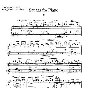 Piano Sonata Op.26 钢琴谱 塞谬尔 巴伯 Samuel Barber