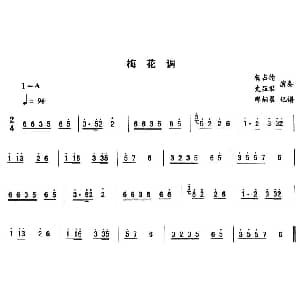 二人转谱 | 梅花调—东北秧歌曲牌 二人转伴奏谱