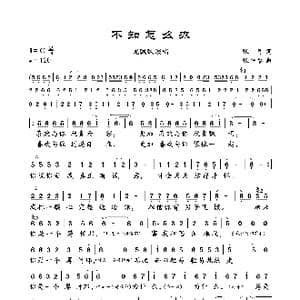 不知怎么办_歌曲简谱_词曲:张,弓 张平福