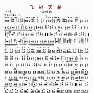 飞驰天路_歌曲简谱
