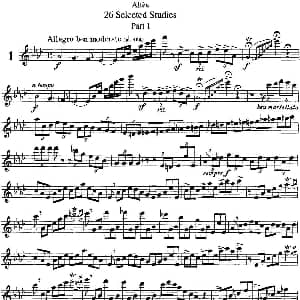 长笛曲谱 | 阿尔泰斯26首精选长笛练习曲 NO.1 Altes 阿尔泰斯