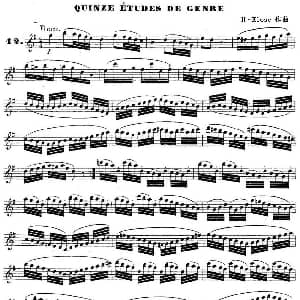 萨克斯谱 | H Klose练习曲 Quinze etudes de genre—12 H Klose