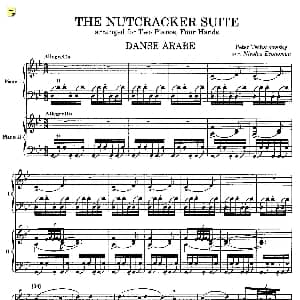 Nutcracker Op.71 芭蕾舞剧 胡桃夹子 钢琴谱 彼得 伊利奇 柴可夫斯基