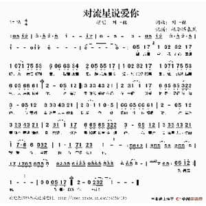 对流星说爱你_歌谱投稿_词曲:刘一喆 刘一喆