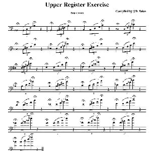 Upper Register Exercise Euphonium 大号练习教材选曲