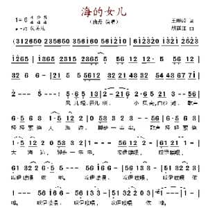 海的女儿_歌谱投稿_词曲:王晓玲 胡廷江