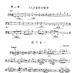 大提琴考级教程 第二级 大提琴 刘万志