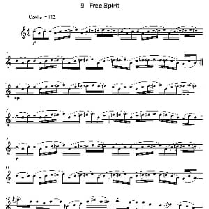 萨克斯谱 | Free Spirit 12首现代风格练习曲之9 James Rae