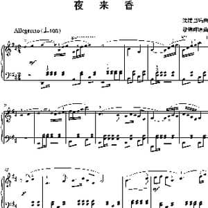 夜来香_歌谱投稿_词曲: 沈建国编曲