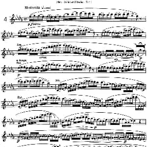 长笛曲谱 | 阿尔泰斯26首精选长笛练习曲 NO.4 Altes 阿尔泰斯