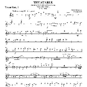 萨克斯谱 | THE STABLE 第一次中音萨克斯分谱