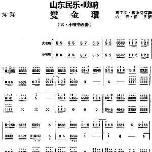 双金环 山东民乐 唢呐 占河 根生记谱