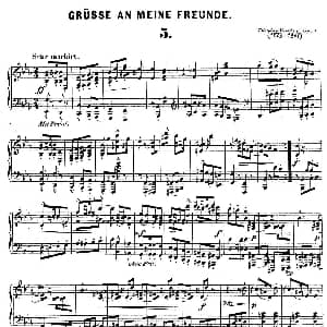 Gruesse An Meine Freunde Op.5 钢琴谱 狄奥多 柯希纳