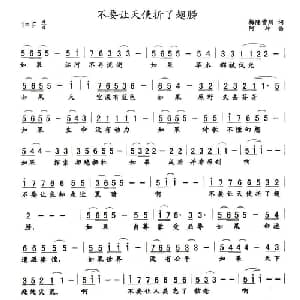 不要让天使折了翅膀_通俗唱法乐谱_词曲:梅隆雪川 阿坤