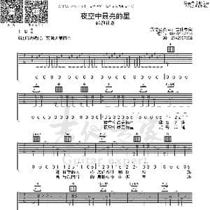 夜空中最亮的星_歌曲简谱