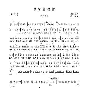 梦醉爱情河_歌曲简谱_词曲:翁新荣 波拉