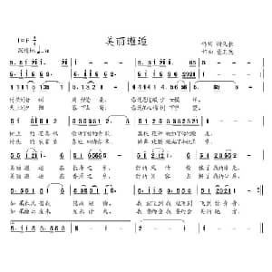 美丽邂逅_通俗唱法乐谱_词曲:谢义长 董其英