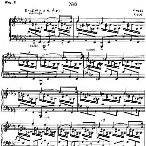 斯克里亚宾8首钢琴练习曲 Op42 钢琴谱 斯克里亚宾