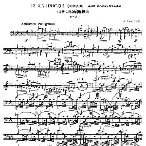 A. Piatti 12 Caprice Op.25 皮阿蒂 12首大提琴随想曲 第二