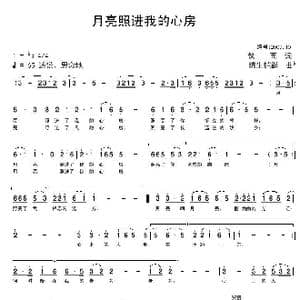 月亮照进我的心房_歌曲简谱_词曲:仪而 陈生铠群