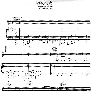 Beat It 钢琴谱 Jackson Jackson