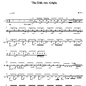The Kids Are Alright 鼓谱