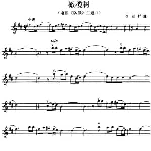 小提琴谱 | 橄榄树 电影 欢颜 主题曲 李泰祥