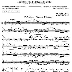 萨克斯谱 | 18 Exercicios ou Estudos de Marcel Mule Enelruy Lira 马瑟 穆勒18首练习曲—18 Marcel Mule 马瑟 穆尔