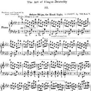 50首车尔尼Op.740钢琴手指灵巧技术练习曲 钢琴谱 车尔尼