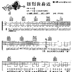 回到我身边 吉他谱 东来东往 陈兴哲