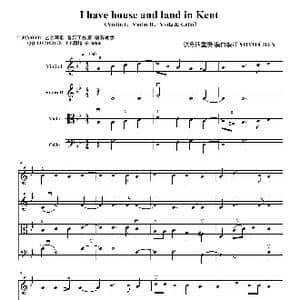 I have house and land in Kent _歌曲简谱