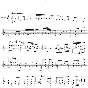 著名古典吉他练习曲 吉他谱