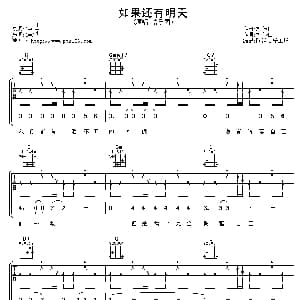 如果还有明天 吉他谱 信乐团 刘伟仁词曲 阿潘音乐工场