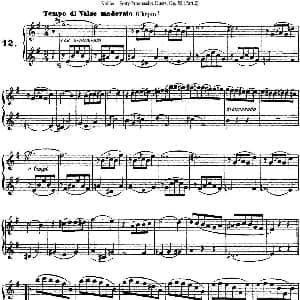 长笛曲谱 | 柯勒40首长笛提高练习曲OP.55 二重奏 NO.12 Kohler 柯勒