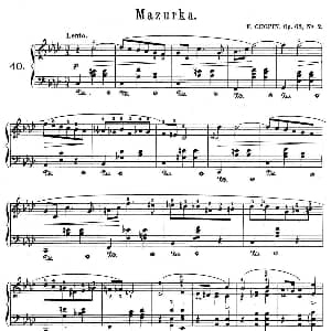 Trois Mazurkas Op 63 钢琴谱 弗雷德里克 弗朗索瓦 肖邦