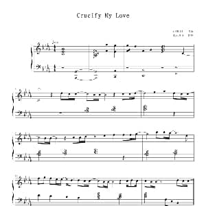 Crucify My Love 钢琴谱 X JAPAN曲 麦比多多整理制谱