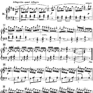 50首莱蒙钢琴练习曲 作品37 钢琴谱 莱蒙