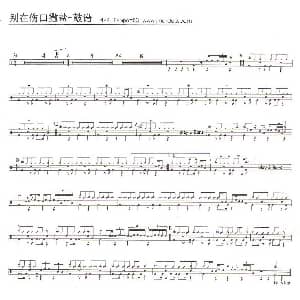 别在伤口撒盐 架子鼓谱