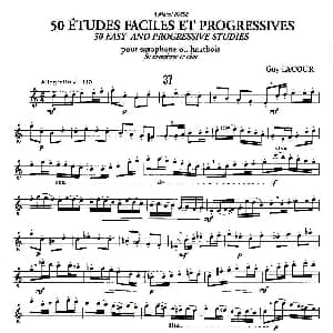 萨克斯谱 | Guy Lacour 50 首萨克斯练习曲之37 Guy Lacour