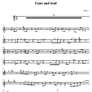 萨克斯谱 | Heart And Soul 高音萨克斯谱 Kenny G