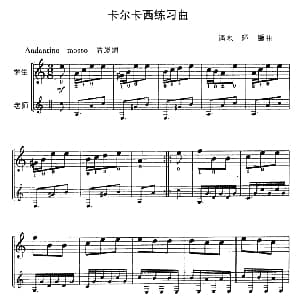 卡尔卡西练习曲 吉他谱 清水环 编曲