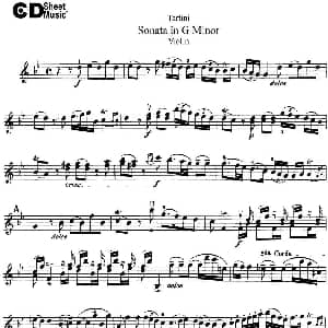 小提琴谱 | Violin Sonata in G Minor