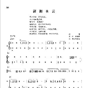 潇湘水云 箫 筝 古曲 张维良 邱霁订筝指法