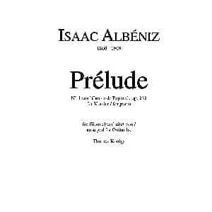 Asturias op.47 5 吉他谱 ​伊萨克 阿尔贝尼斯
