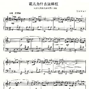 手风琴谱 | 花儿为什么这样红 雷振邦