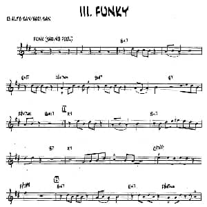 萨克斯谱 | FUNKY 15首爵士练习曲之3 Bob Mintzer