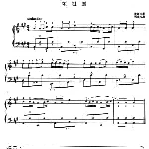 手风琴谱 | 儿童手风琴曲 颂祖国 新疆民歌 郭瑶改编