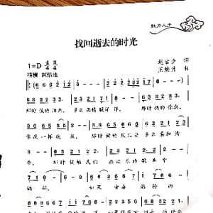 找回逝去的时光_歌曲简谱_词曲:赵吉金 王焕升