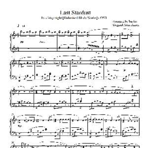 Irurian钢琴版 Last Stardust 钢琴谱_歌曲简谱_词曲: Original Artist:Aimer