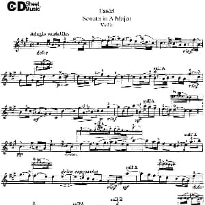 小提琴谱 | Violin Sonata No.1 in A major